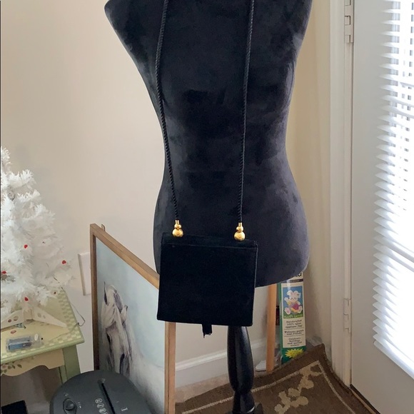 Mary Kay Black Suede Evening Bag - Picture 2 of 4